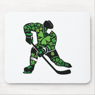 Mousepad Jogador de Hóquei do Dia de São Patrício - Espírit