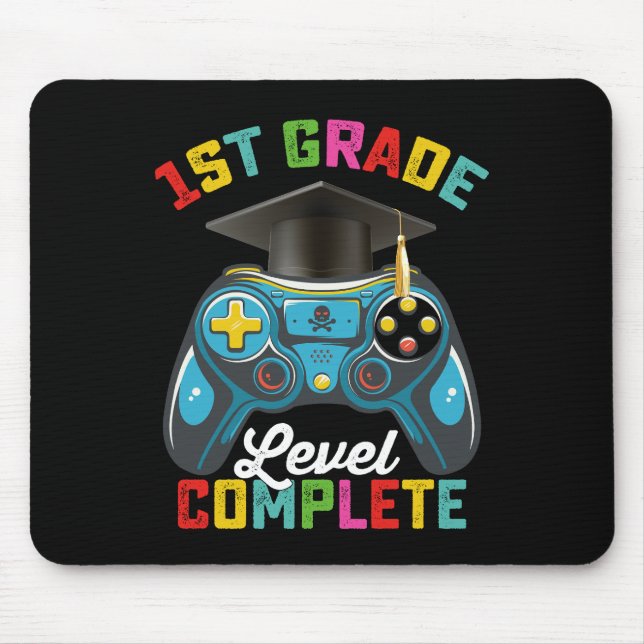 Mousepad Jogador de jogos de graduação completa nível de 1r (Frente)