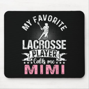 Mousepad Jogador de Lacrosse Favorito Me Chama de Mimi Engr