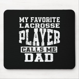 Mousepad Jogador de Lacrosse Favorito Me Chama de Pai Dia d