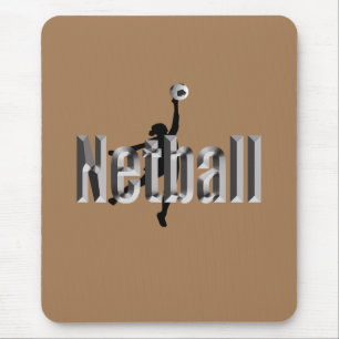Mousepad Jogador De Netball E Nome Dimensional,