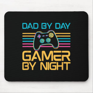 Mousepad Jogador De pai Por Dia Por Videos games Noturnos J