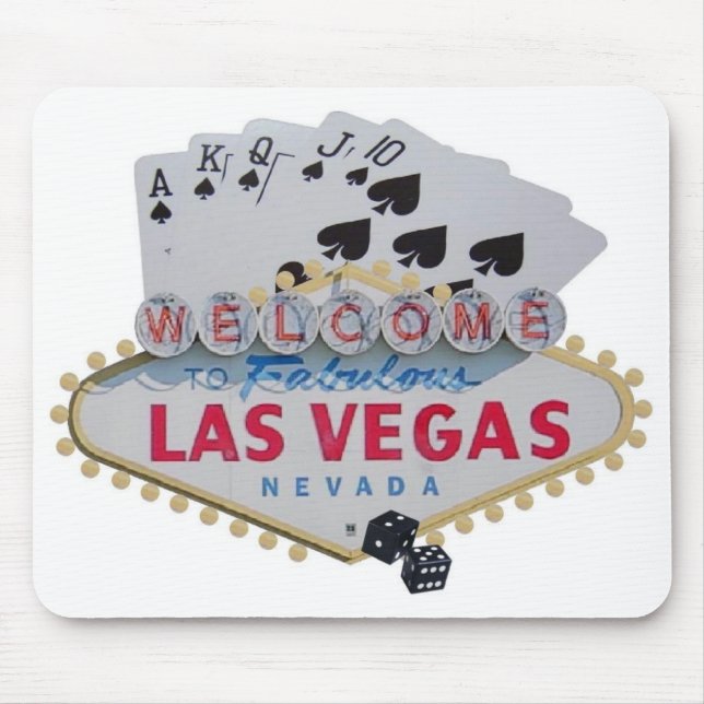 Mousepad Jogador de Poker Real Las Vegas (Frente)