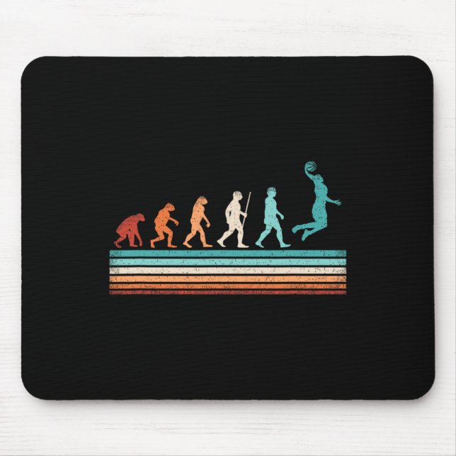 Mousepad Jogador de Retro-Basquete para Evolução do Futebol (Frente)