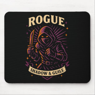 Mousepad Jogador de Rpg Renegado Dados D20 Nerd Geek Homens