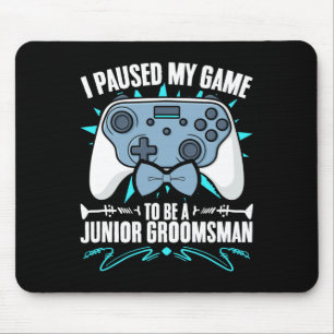 Mousepad Jogador de Vídeo do Padrinho de casamento Júnior P