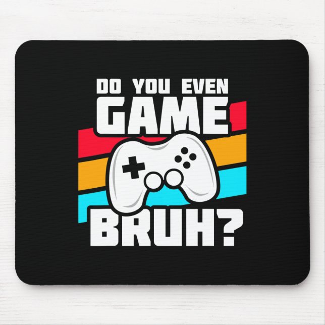 Mousepad Jogador De Vídeo Engraçado - Jogos De Console De P (Frente)