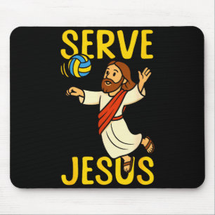 Mousepad Jogador de Volei Equipe Jesus Saque Jesus 