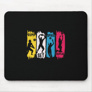 Mousepad Jogador de Voleibol   Set Spike Repetir