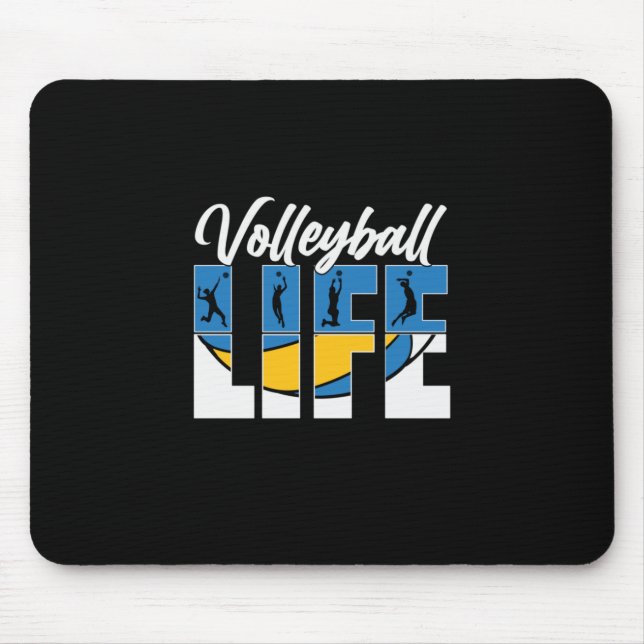 Mousepad Jogador de Voleibol | Vida de voleibol (Frente)