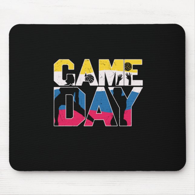 Mousepad Jogador de Voleibol | Voleibol no dia da caça (Frente)