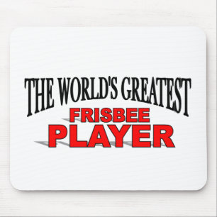 Mousepad Jogador do Frisbee do mundo o grande