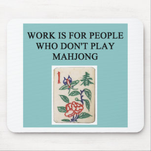 Mousepad jogador do jogo do mahjong