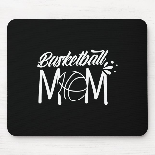 Mousepad Jogador do treinador de basquete da mãe bate mãe m (Frente)