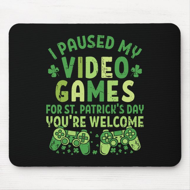 Mousepad Jogador Engraçado Eu Parei Minhas Videos games Por (Frente)