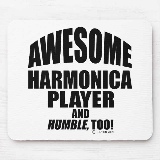 Mousepad Jogador Harmonica Incrível (Frente)