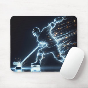 Mousepad Jogador Neon Hockey