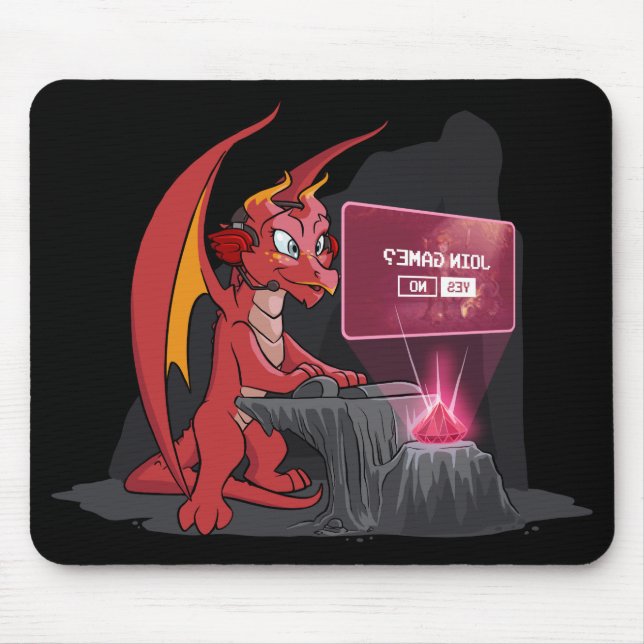 Mousepad Jogador Red Dragon (Frente)