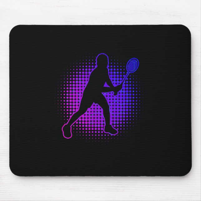 Mousepad Jogadora de Badminton Badminton Feminino Squash Vo (Frente)