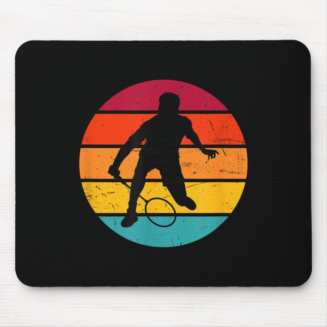Mousepad Jogadora de Badminton Feminina de Squash de Badmin (Frente)