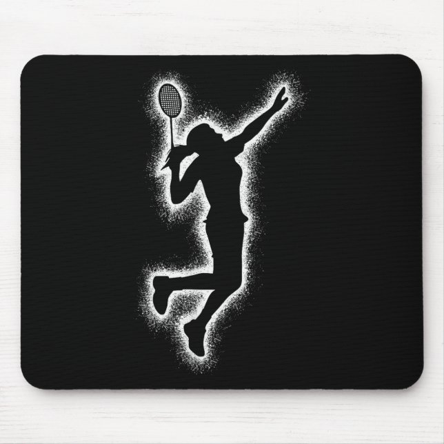 Mousepad Jogadora de Badminton Peteca Meninas Crianças Badm (Frente)