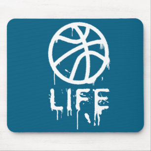 Mousepad Jogadora de Basquete Feminino Cesta
