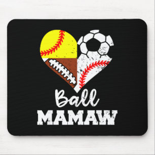 Mousepad Jogadora de Futebol Futebol Americano Beisebol Sof