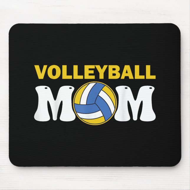 Mousepad Jogadora Engraçada no Dia da Camisa de Voleibol Fe (Frente)