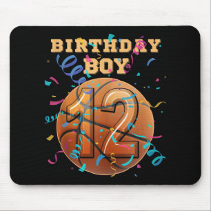 Mousepad Jogadores De Basquete De 12 Birthday Boy De 12 Ano
