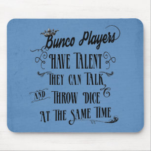 Mousepad Jogadores De Bunco Têm Talento Com Coroa