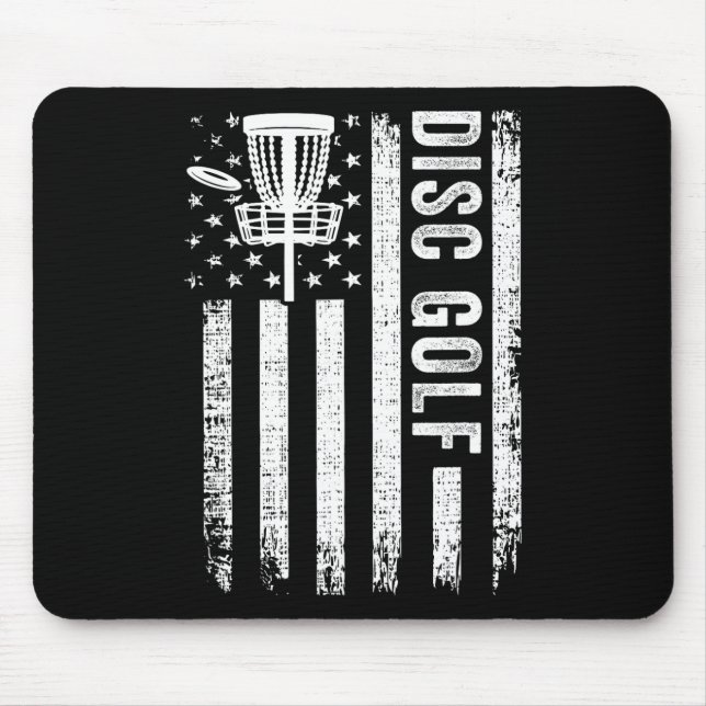 Mousepad Jogadores de Disco de Golfe da Bandeira Americana  (Frente)