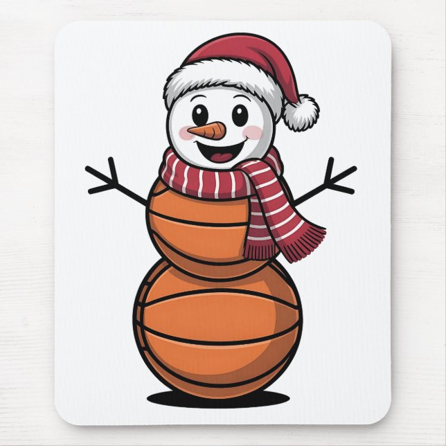 Mousepad Jogadores de Natal no Basquete (Frente)