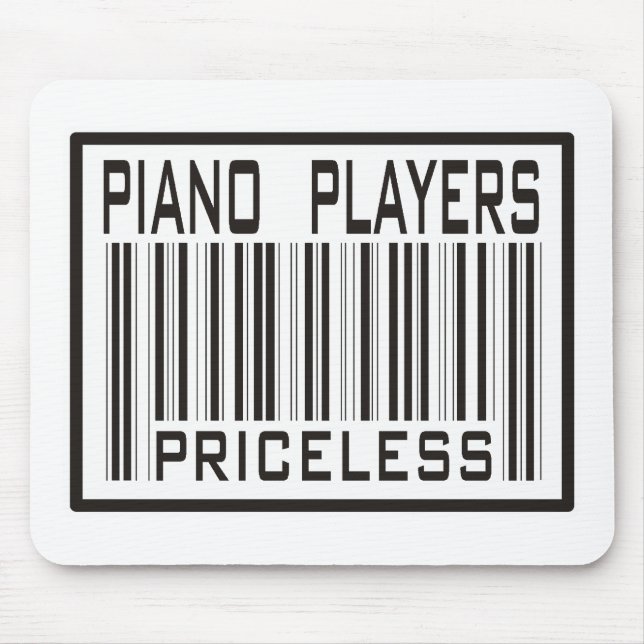 Mousepad Jogadores de piano impagáveis (Frente)
