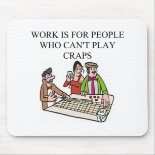 Mousepad jogadores dos dados e dos excrementos