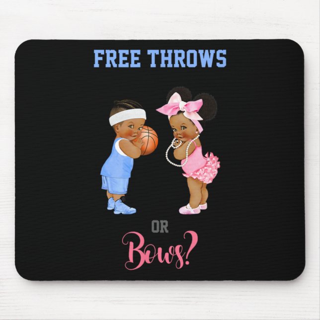 Mousepad Jogadores livres ou Arcos, Bebê de basquete (Frente)
