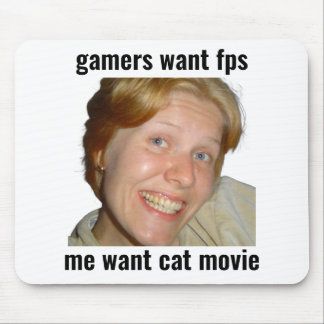 Mousepad Jogadores Querem FPS Meme Divertido de Rato