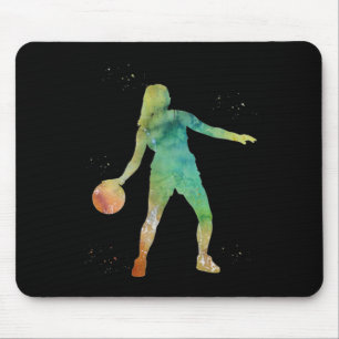 Mousepad Jogando Garota de Basquete
