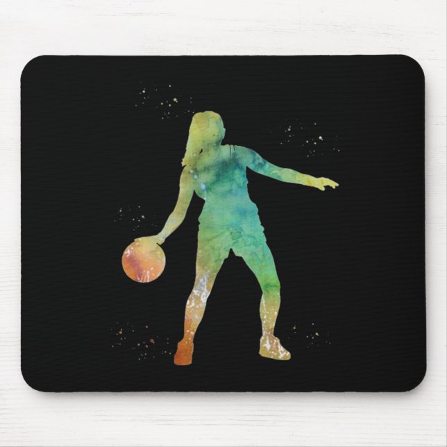 Mousepad Jogando Garota de Basquete (Frente)