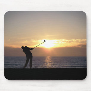 Mousepad Jogando Golfe No Sunset