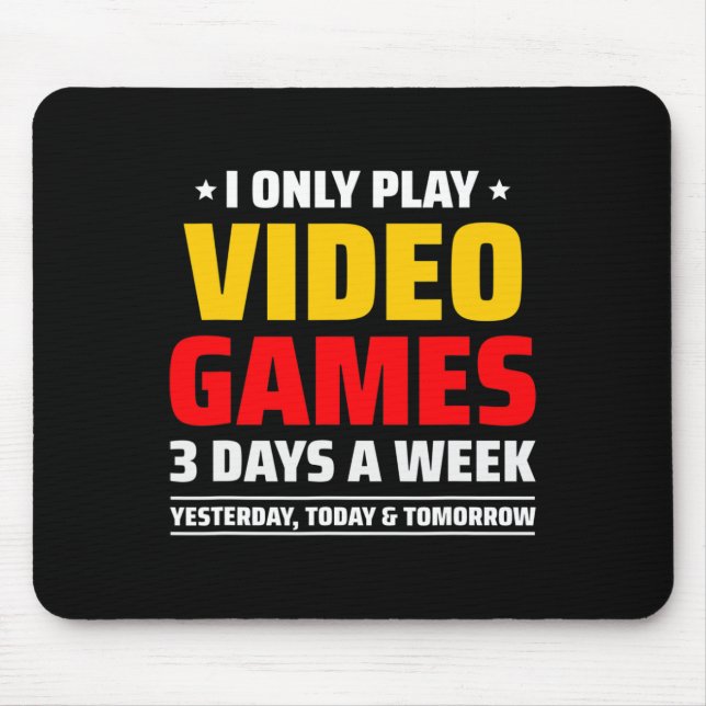 Mousepad Jogando Video Games - Jogos de PC e Console - Vi D (Frente)