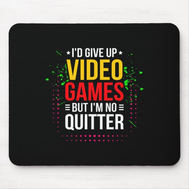 Mousepad Jogando Video Games - Meme de Jogador de Vídeo Gam (Frente)