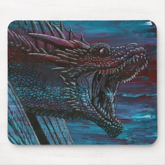 Mousepad Jogo da Dragão-pintura da arte do fã dos tronos (Frente)