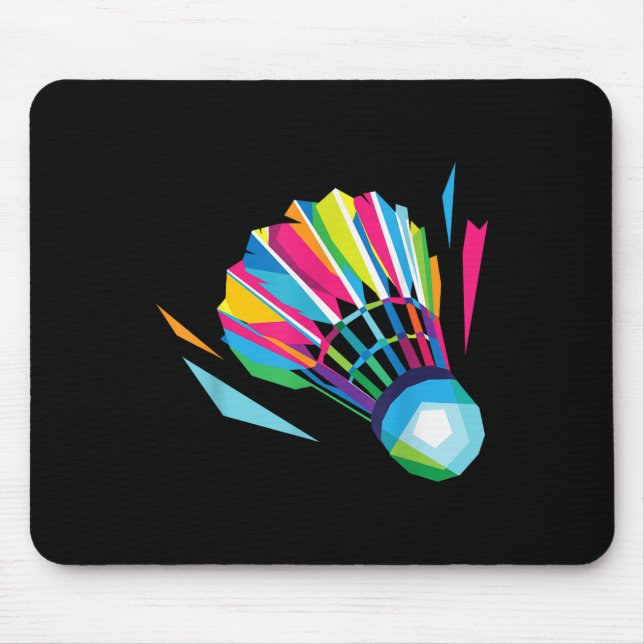 Mousepad Jogo de Badminton Esporte de Peteca Badminton Pop  (Frente)