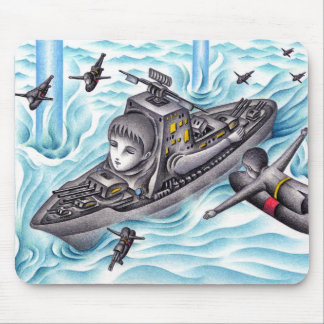 Mousepad Jogo de batalha naval.