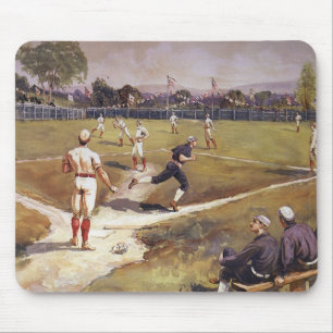 Mousepad Jogo de beisebol esportivo vintage por Henry Sandh