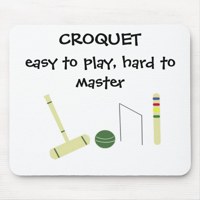 Mousepad Jogo de Croquet (Frente)