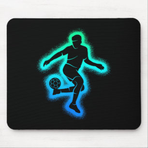 Mousepad Jogo de Futebol Crianças Homens Meninos Jogador de