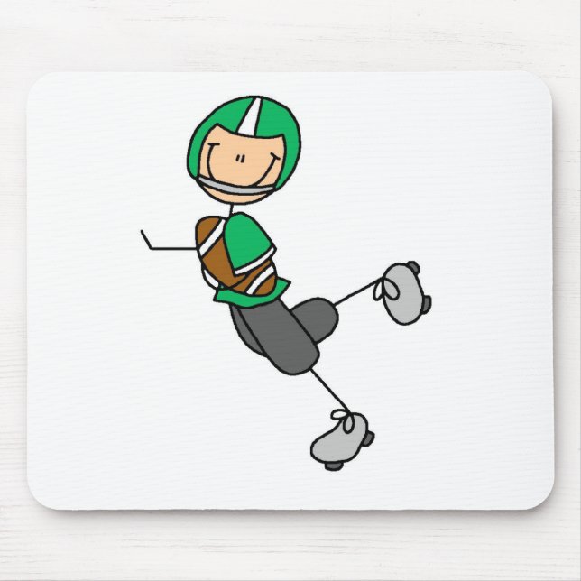 Mousepad Jogo de Mouse de Futebol Verde (Frente)