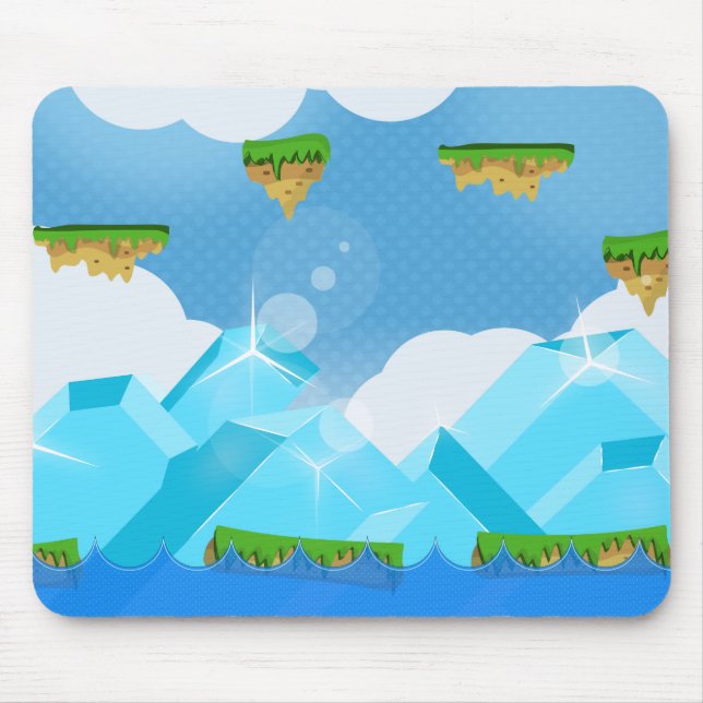 Mousepad Jogo de Plataforma Retro (Frente)