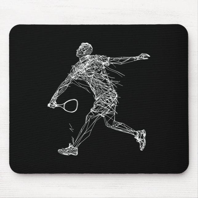 Mousepad Jogo De Tartaruga De Desenho Dminton Player Para R (Frente)
